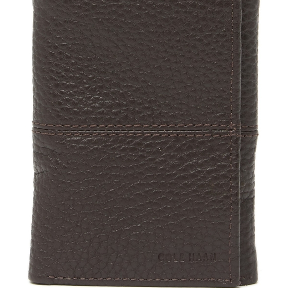 Cole Haan Trifold Closure Chocolate - Picture 1 of 4